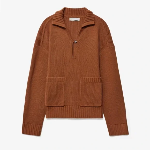 Everlane Women's Brown Crew Neck Sweater - Picture 2 of 3
